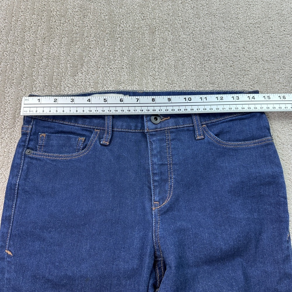 Pilcro And The Letterpress Jeans Mid Rise Skinny Blue Denim Women's Size 28 - Picture 2 of 14